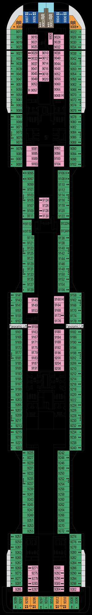 Deck plan for MSC Grandiosa