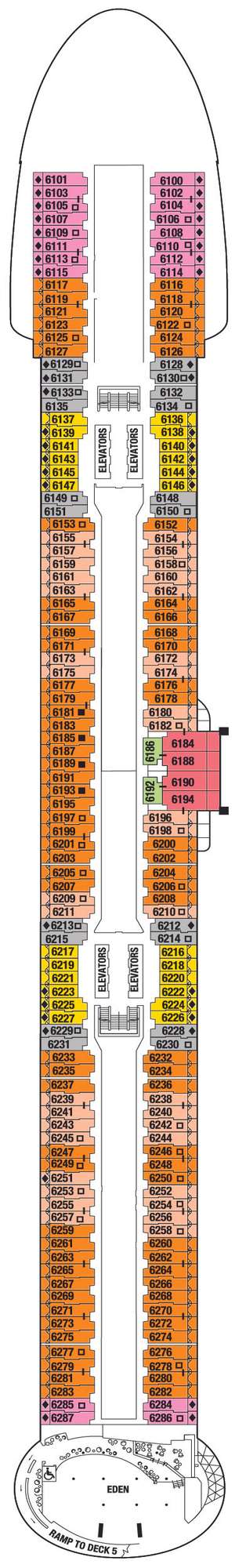 Deck plan for Celebrity Apex