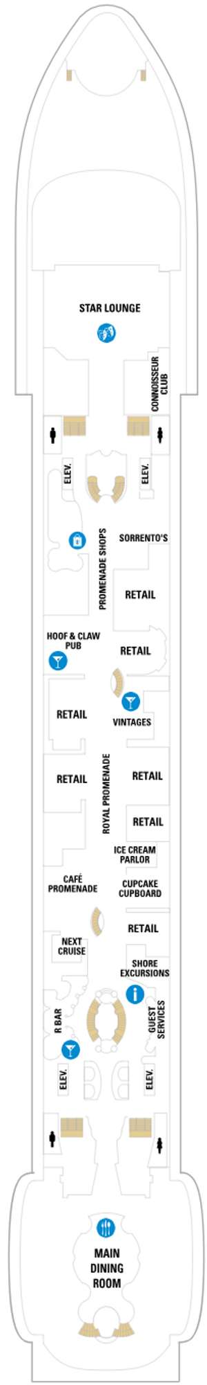 Deck plan for Liberty of the Seas