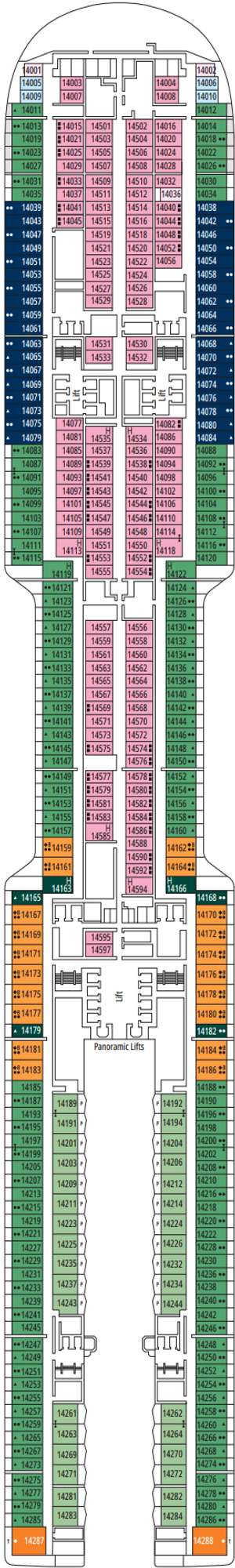 Deck plan for MSC World Atlantic