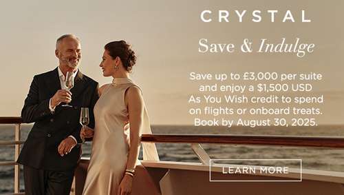 crystal sale iglu Save & Indulge promotional banner