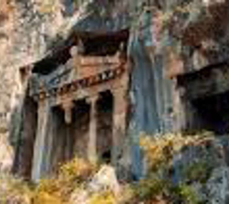 Climb to the Amyntas Rock Tombs