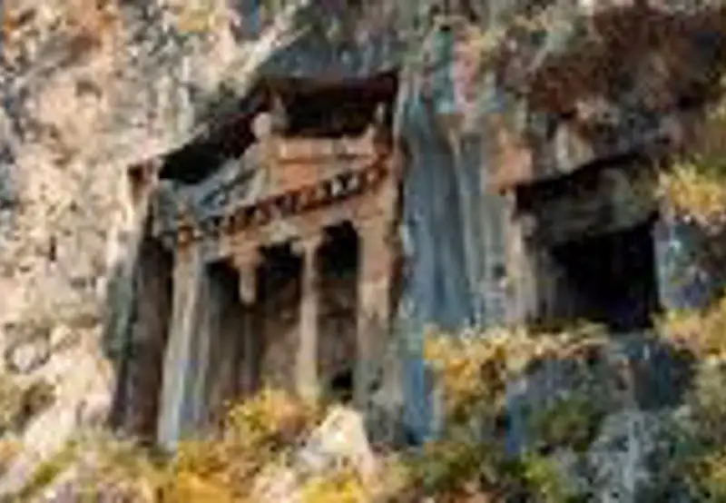 Climb to the Amyntas Rock Tombs