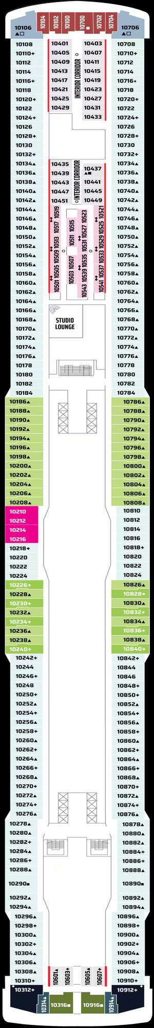 Deck plan for Norwegian Getaway