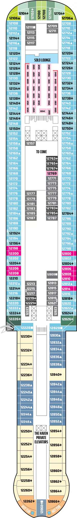 Deck plan for Norwegian Aura
