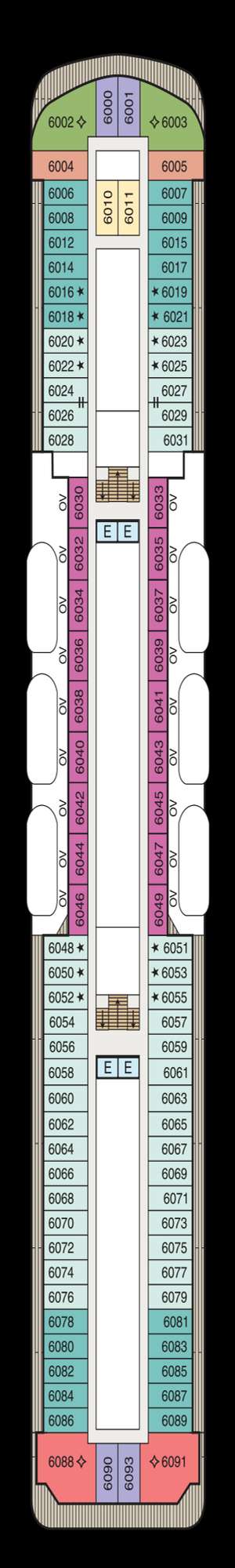 Deck plan for Sirena