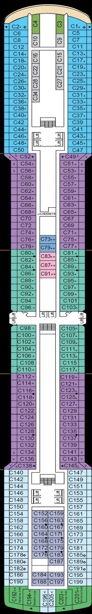 Deck plan for Arcadia