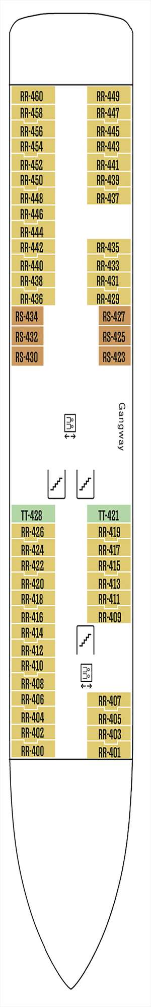 Deck plan for MS Roald Amundsen