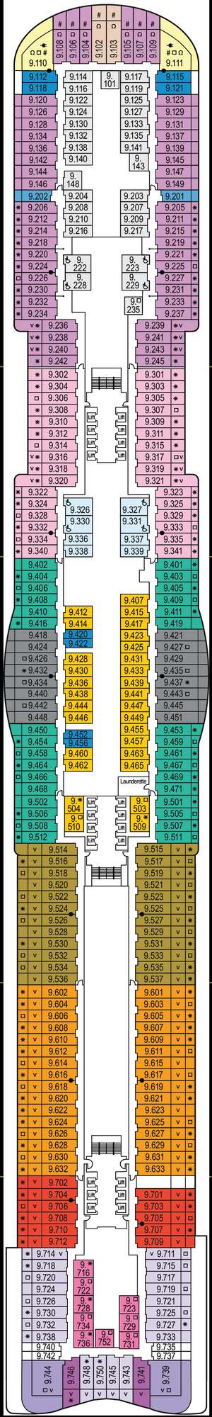Deck plan for Iona