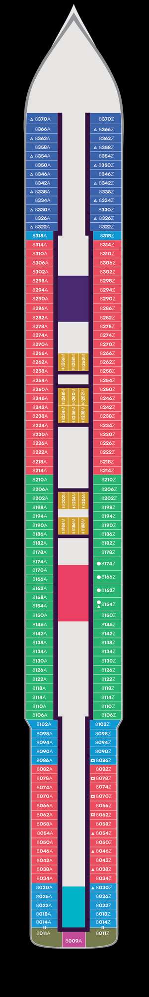 Deck plan for Brilliant Lady