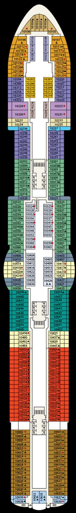 Deck plan for Star Princess