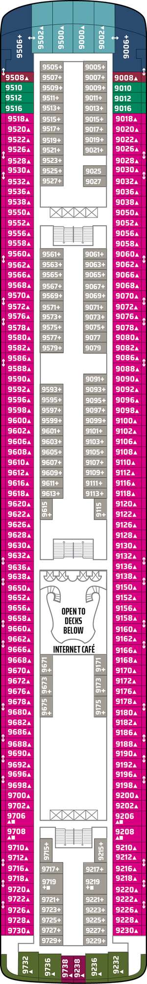 Deck plan for Norwegian Star