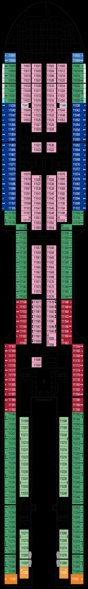 Deck plan for MSC World Europa