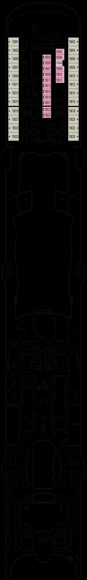 Deck plan for MSC World Europa