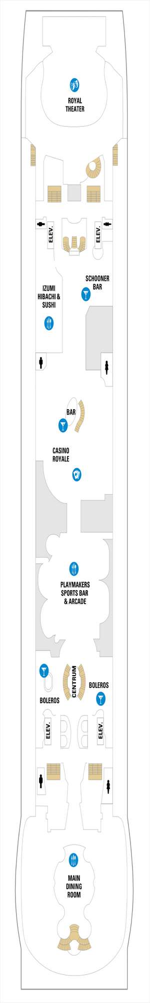 Deck plan for Freedom of the Seas