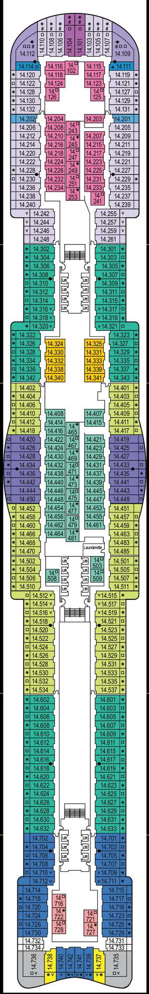 Deck plan for Iona