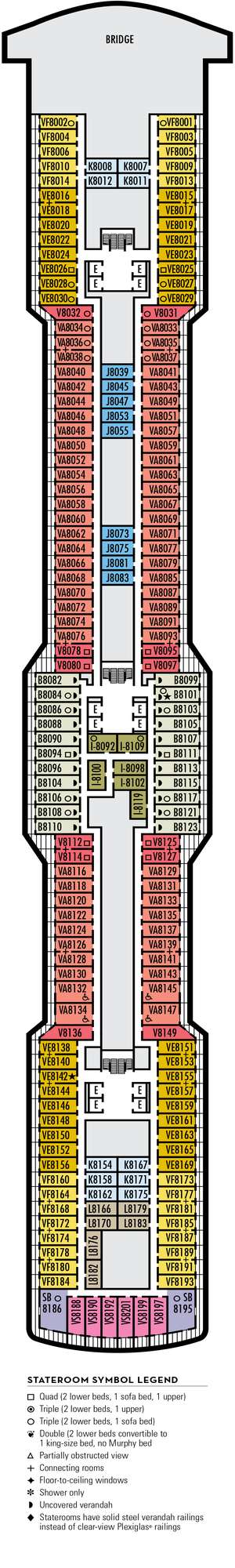 Deck plan for Nieuw Statendam