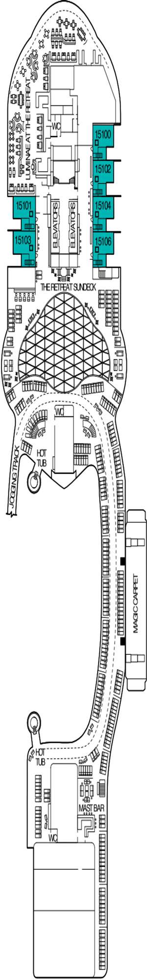 Deck plan for Celebrity Beyond