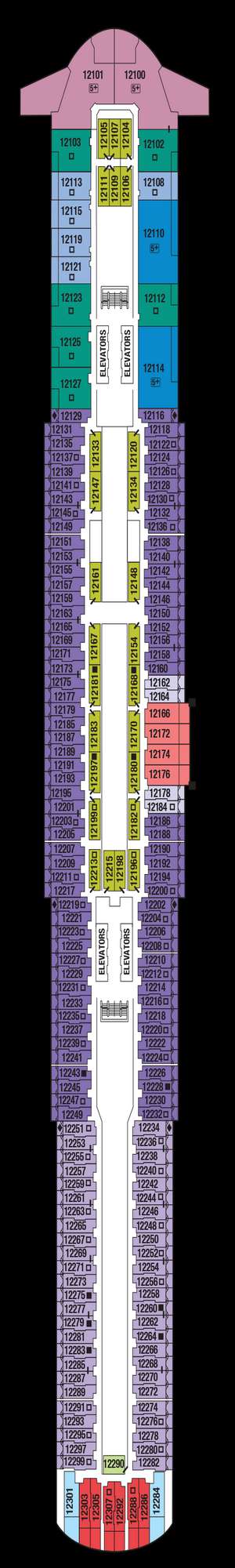 Deck plan for Celebrity Xcel