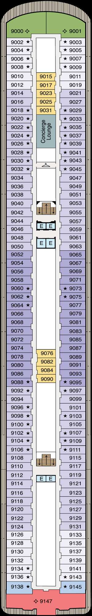 Deck plan for Oceania Marina