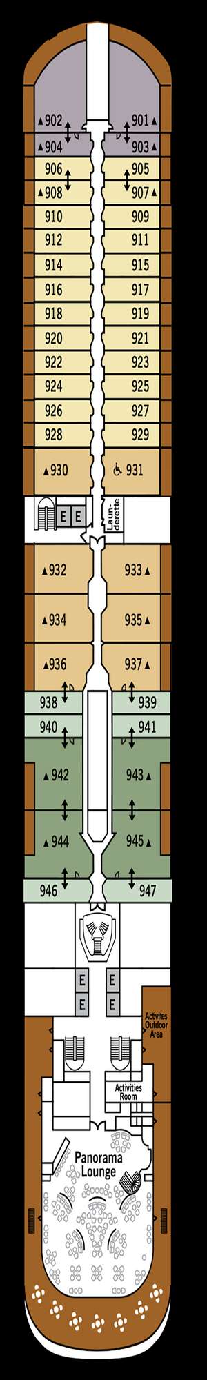 Deck plan for Silver Muse