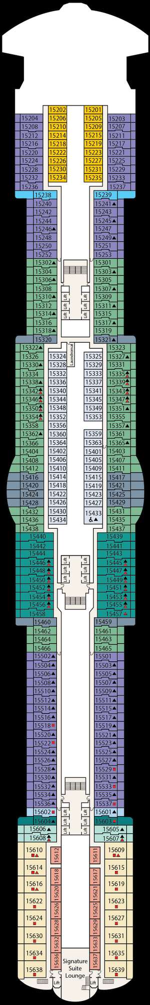 Deck plan for Sun Princess