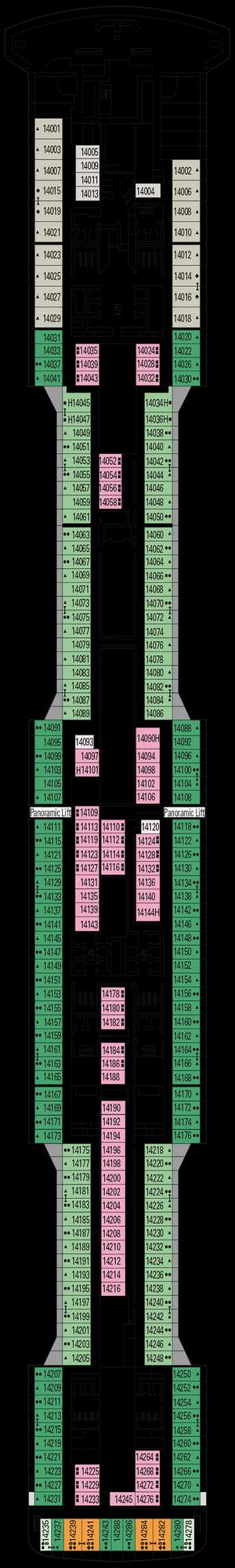 Deck plan for MSC Grandiosa