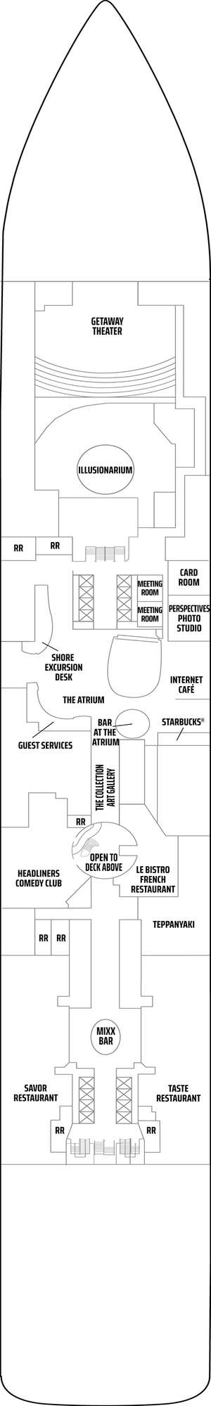 Deck plan for Norwegian Getaway