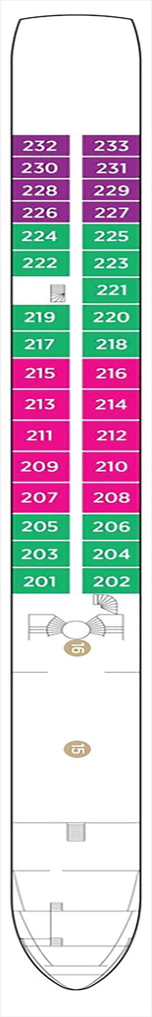 Deck plan for AmaCerto