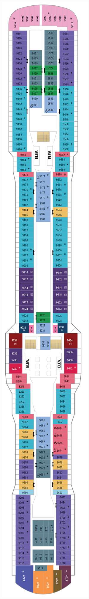 Deck plan for Anthem of the Seas