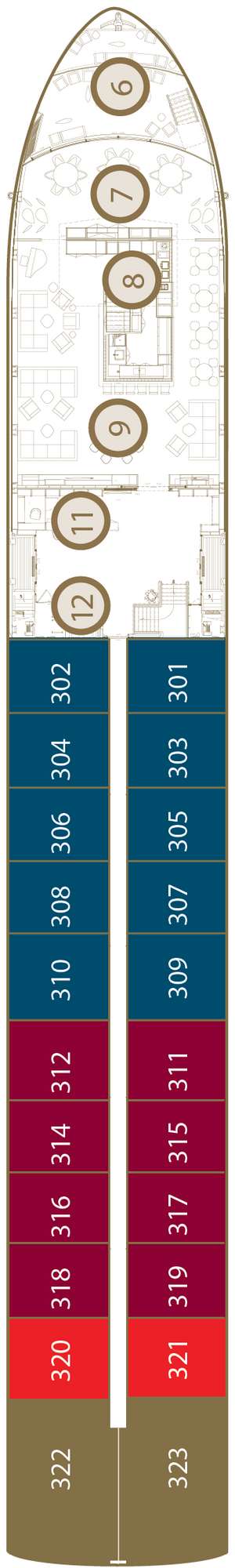 Deck plan for Scenic Azure