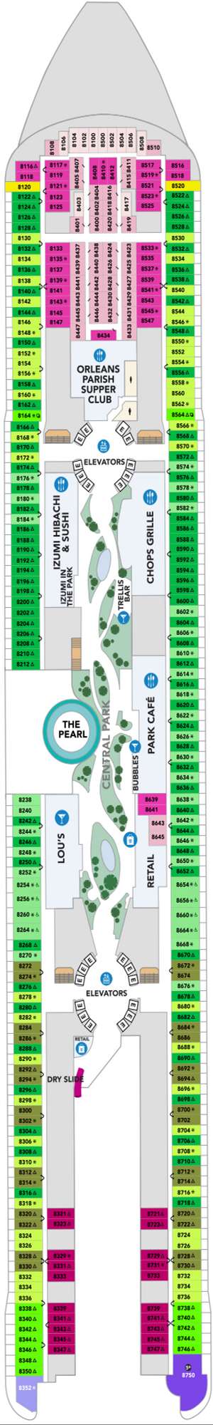 Deck plan for Hero of the Seas