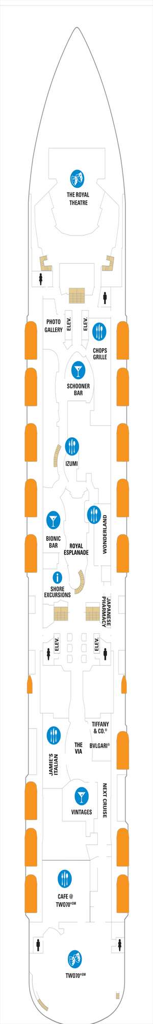 Deck plan for Quantum of the Seas