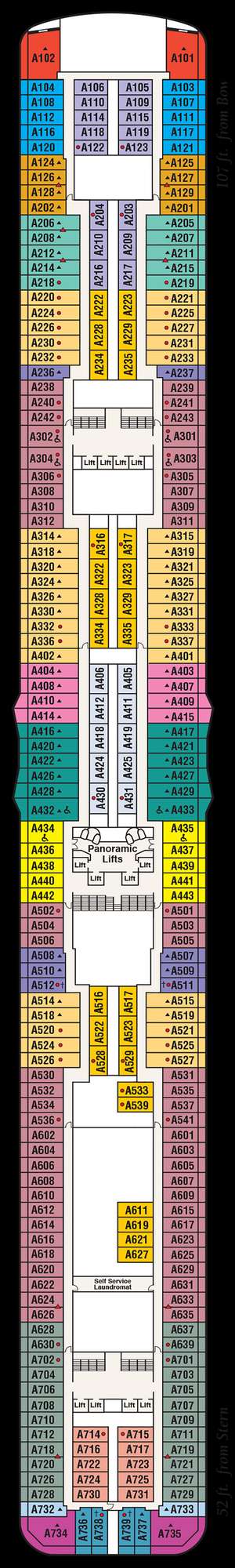 Deck plan for Discovery Princess