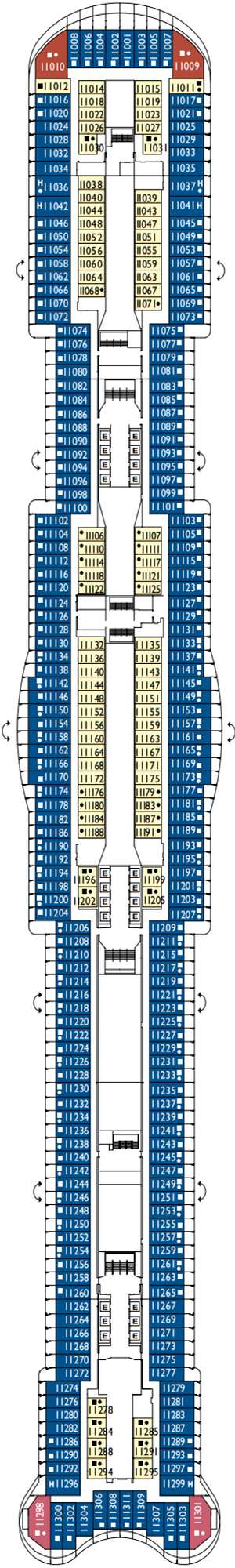 Deck plan for Costa Smeralda