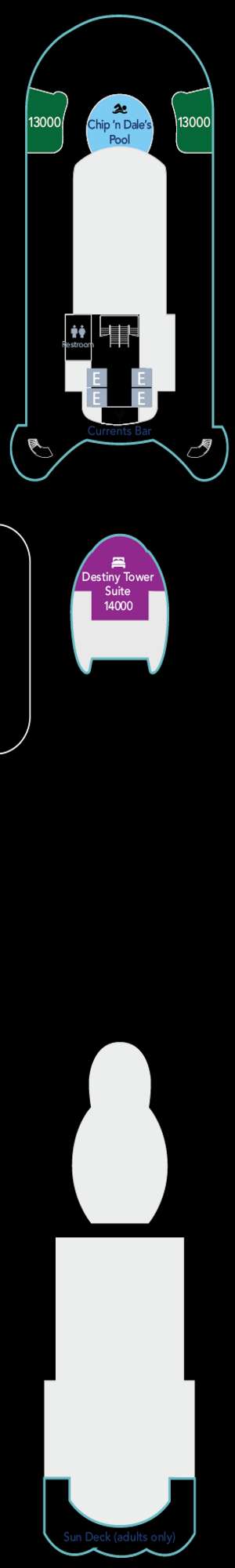 Deck plan for Disney Destiny