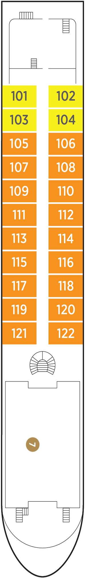 Deck plan for AmaDara
