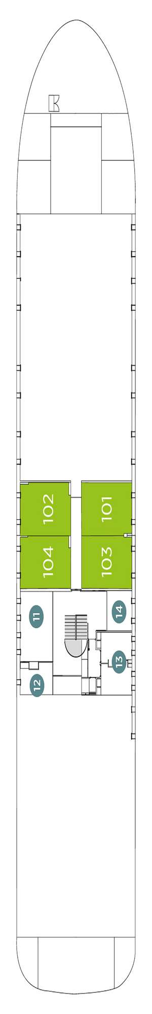 Deck plan for Emerald Harmony