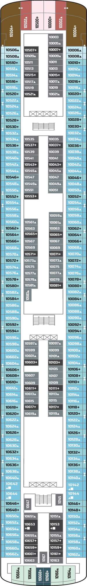 Deck plan for Norwegian Gem