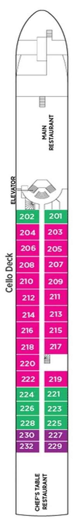 Deck plan for AmaBella