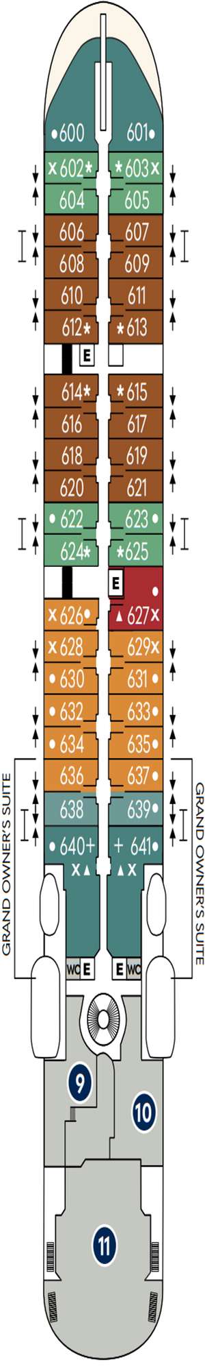 Deck plan for Star Breeze