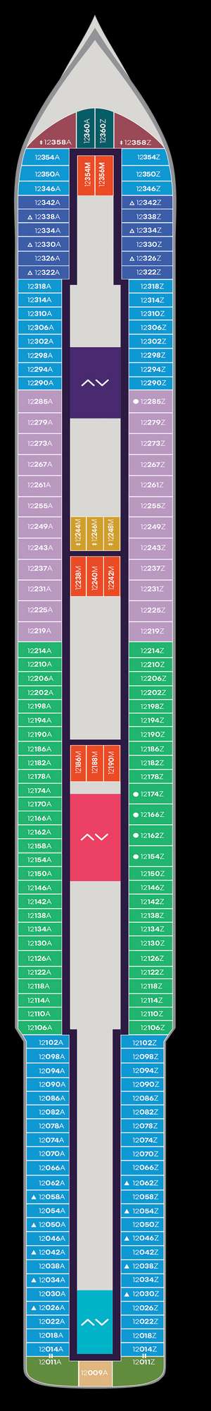 Deck plan for Resilient Lady