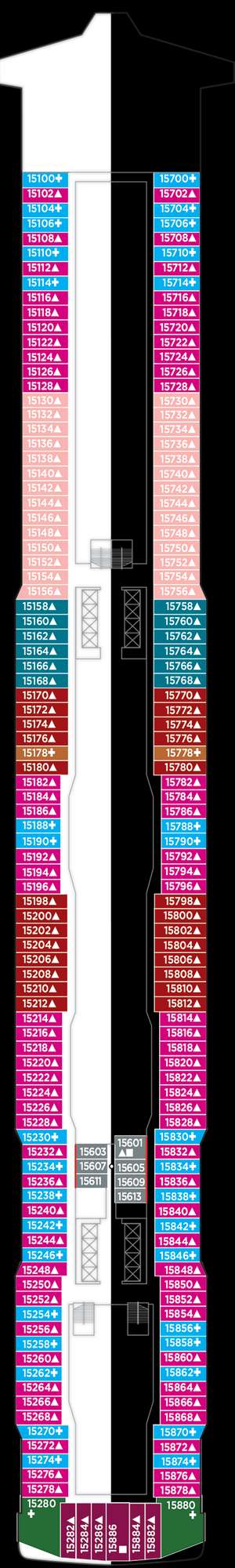 Deck plan for Norwegian Escape