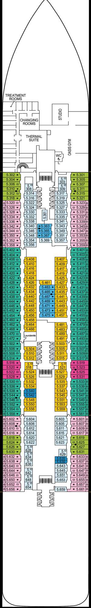 Deck plan for Arvia