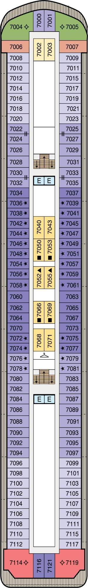 Deck plan for Oceania Sirena