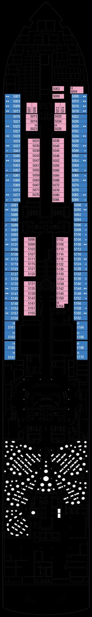 Deck plan for MSC Seascape