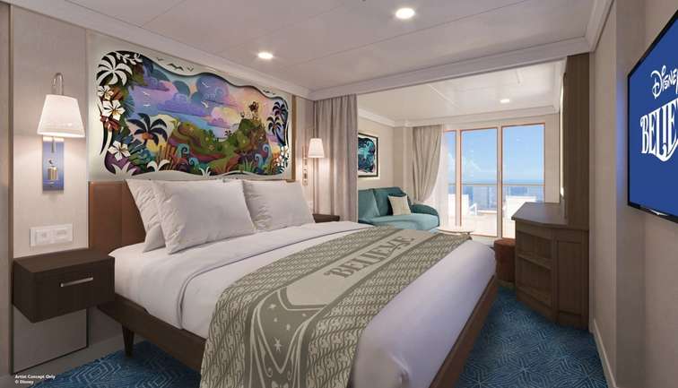 Verandah Stateroom (Rendering)