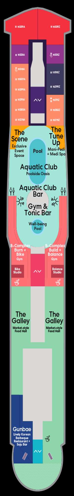 Deck plan for Brilliant Lady