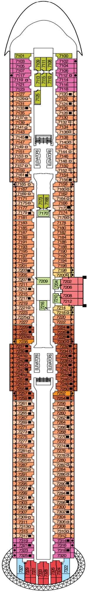 Deck plan for Celebrity Ascent