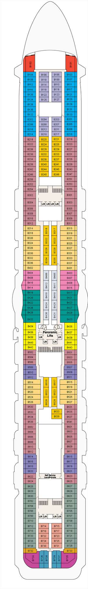 Deck plan for Enchanted Princess